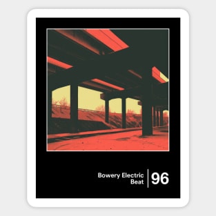 Bowery Electric - Minimal Style Graphic Artwork Magnet